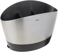 OXO Good Grips K&uuml;chenutensilienhalter aus geb&uuml;rstetem Edelstahl