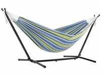 Vivere, Oasis Double Cotton Hammock with Space-Saving Steel Stand including...