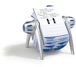 Durable Rollkartei Telindex Flip Vegas, mit 500 Karteikarten f&uuml;r Adressen, Register
