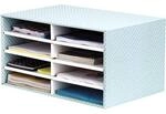 BANKERS BOX Sortierstation f&uuml;r den Schreibtisch, aus 100% recycelter Wellpappe,