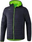 Erima Unisex Kinder Basic Stepp- Jacke (9060702), dunkelgrau/green gecko, 116