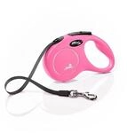 flexi&reg; Classic S | 5m Gurt Roll-Leine f&uuml;r kleine Hunde bis 15 kg | Pink 