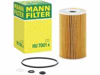 MANN-FILTER HU 7001 x Ölfilter – Ölfilter Satz mit Dichtung / Dichtungssatz...