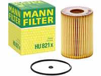 MANN-FILTER HU 821 X Ölfilter – Ölfilter Satz mit Dichtung / Dichtungssatz...