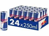 Red Bull Energy Drink, Kokos Blaubeere, White Edition, 24 x 250 ml, Dosen...