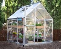 Palram HYBRID 6X6 Bundle Silber Gew&auml;chshaus, 186x185x208 cm