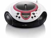Lenco Kinder Radio CD-Player SCD-38 tragbares UKW-Radio mit CD/MP3-Player und...