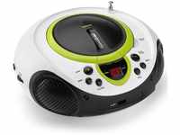 Lenco Kinder Radio CD-Player SCD-38, tragbares UKW-Radio mit CD/MP3-Player und...