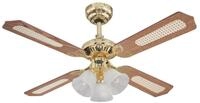 78199 Deckenventilator Princess Trio ,105 cm, aus poliertem Messing, f&uuml;r den