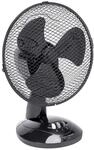 Bestron Mobiler Tischventilator &Oslash; 27cm, kleiner Ventilator mit 2