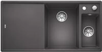 BLANCO AXIA III 6 S-F | Granitsp&uuml;le aus SILGRANIT felsgrau | Einbauart: