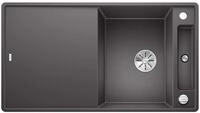BLANCO AXIA III 5 S-F | Granitsp&uuml;le aus SILGRANIT felsgrau | Einbauart: