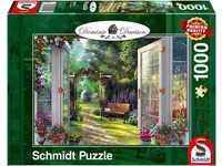 Schmidt Spiele Puzzle 59592 Dominic Davison, Blick in den Verwunschenen Garten,...