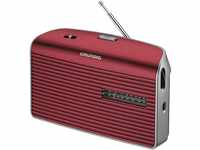 Grundig Music 60, empfangsstarkes Radio im modernen Design, red/silver, One size