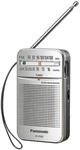 Panasonic RF-P50DEG-S Taschenradio mit Trageriemen, Batteriebetrieb Silber