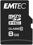 Emtec Classic microSD-Speicherkarte 8GB, Class10, inklusive SD Adapter