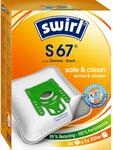 Swirl S 67 EcoPor Staubsaugerbeutel (4 Beutel), rei&szlig;feste Staubbeutel f&uuml;r einige