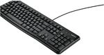 Logitech K120 Kabelgebundene Tastatur f&uuml;r Windows, US QWERTY-Layout - Schwarz
