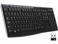 Logitech K270 Kabellose Tastatur für Windows, 2,4 GHz kabellos,...