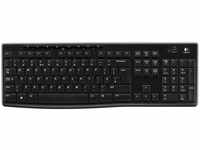Logitech K270 Kabellose Tastatur für Windows, US QWERTY-Layout - Schwarz