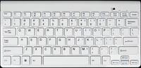 Gembird KB-BT-001-W-DE Slimline kabellose Tastatur mit Bluetooth (deutsches