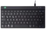 R-Go Tools Break Tastatur, Deutsches QWERTZ Layout, Mini Tastatur ohne nummernblock,