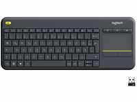 Logitech K400 Plus Kabellose Touch-TV-Tastatur mit integriertem Touchpad,