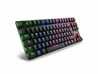 Sharkoon PureWriter RGB TKL Mechanische Low Profile-Tastatur (RGB Beleuchtung, rote
