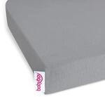 babybay Jersey Spannbetttuch Deluxe passend f&uuml;r Modell Original, grau, 1 St&uuml;ck (1er