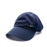 Nike Unisex Metal Swoosh H86 Baseball Kappe, Obsidian/Metallic Silver,