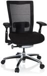 hjh OFFICE 657651 Profi B&uuml;rostuhl NOVA PRO Stoff Schwarz Schreibtischstuhl