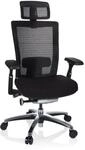 hjh OFFICE 657650 Profi B&uuml;rostuhl NOVA PRO I Netzstoff Schwarz...