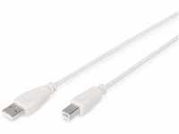 DIGITUS USB 2.0 Anschlusskabel - 1.8 m - USB A (St) zu USB B (St) - 480 Mbit/s -