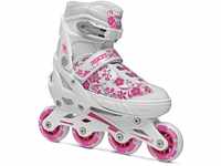 Roces Mädchen Inline-Skates Compy 8.0, White-Violet, 26-29, 400809