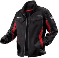 K&Uuml;BLER Workwear | PULSSCHLAG Arbeitsjacke | schwarz/mittelrot | Gr&ouml;&szlig;e 40