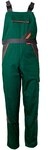 Planam 2432024 Visline Latzhose, Gr&uuml;n/Orange/Schiefer, Gr&ouml;&szlig;e 24