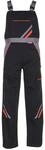 Planam 2431024 Visline Latzhose, Schwarz/Orange/Zink, Gr&ouml;&szlig;e 24