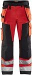 Blaklader 15681811 Hochwertige Handwerker-Arbeitshose, Rot/Schwarz, grootte C44