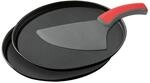 Zenker 7513 Pizzaset 3-teilig, Pizzableche & Schneidheber, Pizzablech rund (&Oslash; 29 cm)