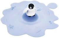Lurch 210830 Mein Deckel Beach Arctic Summer Pinguin, Glasabdeckung aus BPA-freiem