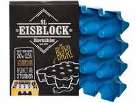 SL-Eisblock Bierkastenkühler 20x0,5 Liter Made In Germany, 34 x 25 x 6cm, Blau