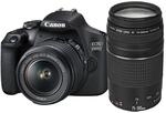 Canon EOS 2000D Spiegelreflexkamera (24,1 MP, DIGIC 4+, 7,5 cm (3,0 Zoll) LCD,