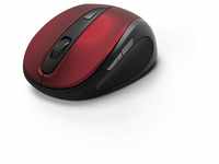 Hama 182628 | 1600 DPI | USB kabellose ergonomische Maus | rot