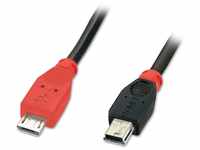 Lindy USB 2.0 Kabel Micro-B / Mini-B OTG M/M 1m