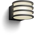 Philips Hue White Lucca Wandlleuchte f&uuml;r den Aussenbereich Anthrazit 806lm, dimmbar,