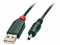 LINDY 70266 Adapterkabel USB A 3,5/1,35mm DC-Hohlstecker, USB 2.0 Typ A Stecker...