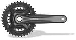 Shimano Unisex &ndash; Erwachsene Altus Kettenradgarnitur, Schwarz, Einheitsgr&ouml;&szlig;e