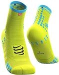 COMPRESSPORT Herren Pro Racing V3.0 Run High Kompressions Laufsocke, Neongelb, 35-38