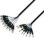Adam Hall Cables 3 STAR L8 MV 0500 - Studio Loom Kabel, 8x 3-Pol XLR male auf 8x 6,3