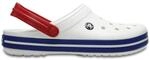 Crocs Unisex Erwachsene Crocband Clog Clog, White/Blue Jean, 37/38 EU